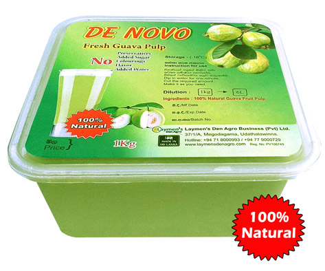 De Novo Brand Fresh Guava Pulp