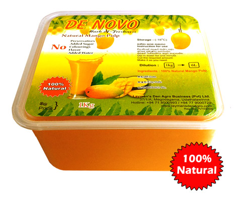 De Novo Brand Fresh Mango Pulp