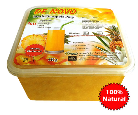 De Novo Brand Fresh Pineapple Pulp